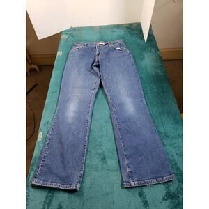 Levis 550 Jeans Size 10 Womens Blue Pants Stretch Mid Rise Ralexed Bootcut